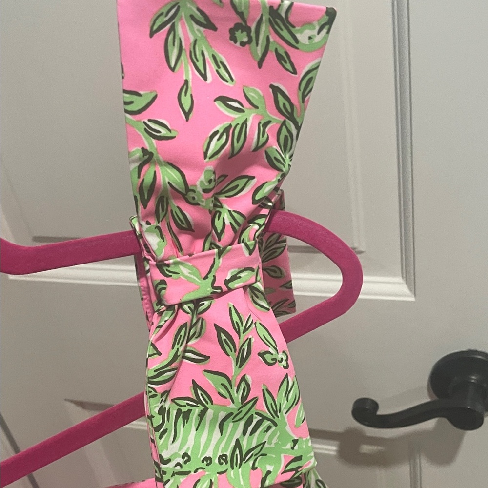 Pink Floral Tie-Shoulder Tank Top - Picture 11 of 13